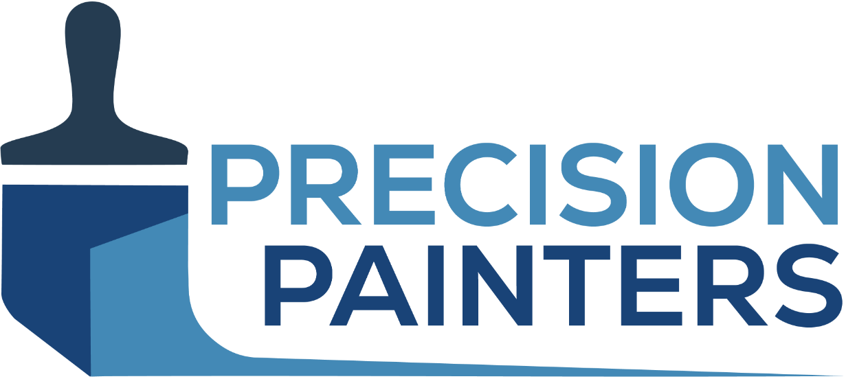 Precision Paint company wordmark for local house and business painting services