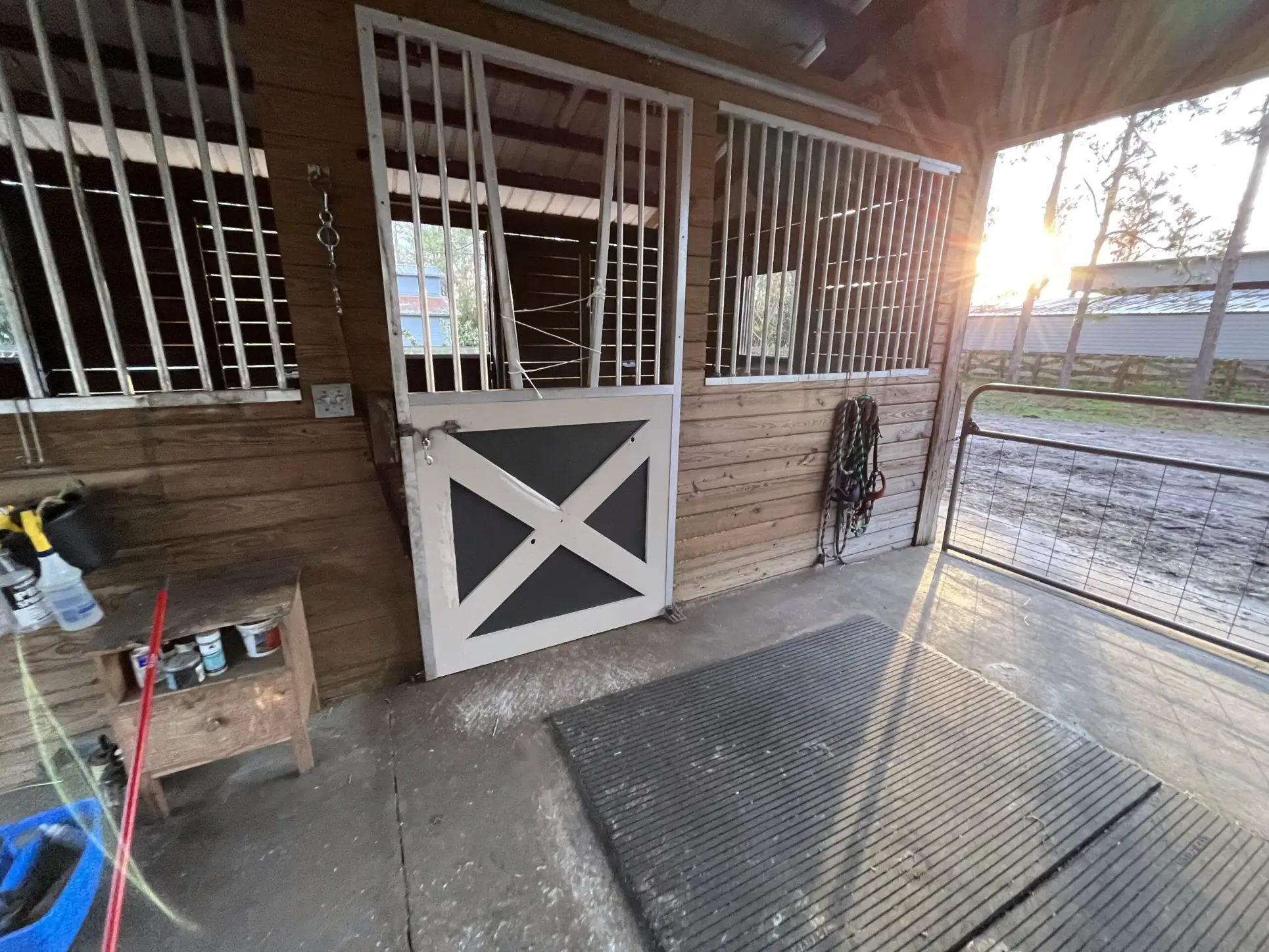 Rustic barn updated with clean interior painting carried out by Precision Painters Tampa